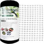 Deer Fence Netting, 7x100 Ft Bird Netting for Garden Protection, Against Birds, Squirrels and Other Animals, Bird Net Protect Vegetables Tomatos Strawberries Berry Fruit Trees.(Black)