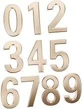 Angoily Large Black Metal House Numbers Self Adhesive Mailbox Numbers Modern Address Plaques for Home