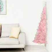 Artificial Half Christmas Tree with Stand Pink 150 cm PVC