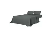 Dreamz 3PCS Double Size Cooling Bamboo Bed Sheet Set Charcoal
