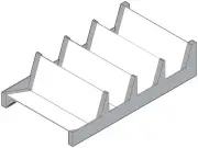 Blum ZC7G0P0I Stainless Steel Ambia-Line Spice Holder Drawer Insert