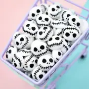 10Pcs Flat Back Resin Cabochon Halloween DIY Flatback Embellishment Skeleton