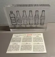 The Evolution of the Coke Contour Bottle Clear Plaque Atlanta Mainstream Meeting