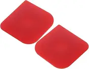 2pcs Scrubbers for Grill Pan Bench Scraper for Cakes Kitchen Spatulas Cake Smoother Scraper Baking Supplies Tool Bread Scraper Cake Scraper Comb Cake Decorating Scraper Fondant