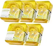 AIMALL 5PCS Loofah Soap Bars with Lavender Essential Oil – Exfoliating Handmade Glycerin Face & Body Cleansing Bars for Acne, Oil Control & Smooth Skin, 6.5x6.5x2cm Each