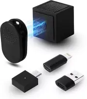 Wireless Lavalier Microphone, Ultra-Compact Design Mini Mic Black T