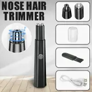 Rechargeable Men's Electric Nose Hair Trimmer Ear Face Eyebrow Shaver Clipper