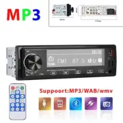 Car Stereo Radio Bluetooth MP3 USB AUX WAV SD In-Dash w/Remote FM/AM/RDS Player (for: Fiat)