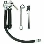 Dual Chuck Tire Inflator With Air Pressure Gauge 120PSI