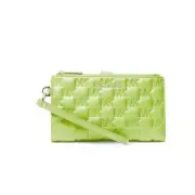 MICHAEL Michael Kors Jet Set Embossed Logo Zip Wristlet New