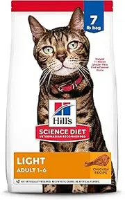 Hill's Science Diet Adult Light Cat Food, Chicken Recipe for