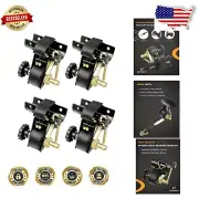 Flexible Tie Down Ratchet Straps - 4PCS, 1.5" x 7.5' Length, Truck Essentials