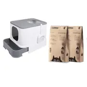 PaWz Cat Litter Box + 2 x 6 Litre CATPAK™ Litter