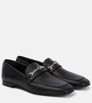 [Christian Louboutin] Christian Louboutin MJ Moc leather loafers AU 7 black