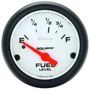 Autometer Phantom Fuel Level Gauge Electric - 0 - 90 Ohm, 2 5/8 Inch, Short Sweep, AU5814