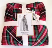 VICTORIA'S SECRET Pajama Women XXL 2 Piece Flannel Long PJ Set Plaid