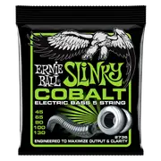 Ernie Ball Bass 5 Slinky Cobalt Electric Bass Strings, 45-130 Gauge