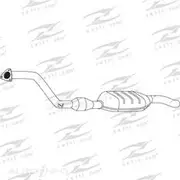 Redback Cat Conv Bolt On to suit A4 Quattro 2.6 V6 RH Cat - C1671