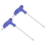 4mm Ball End Hex Key T-Handle Wrench Spanner, Metric CR-V Steel 2 Pcs