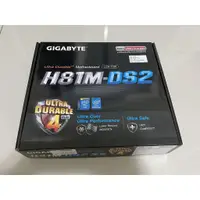 在飛比找蝦皮購物優惠-全新技嘉主機板  H81M-DS2 M-ATX 1150腳位