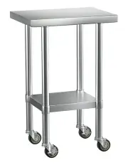 [Cefito] Stainless Steel Kitchen Benches 61X46cm in Silver