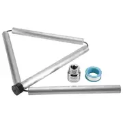 RV Water Heater Magnesium- Flexible Anode Rod 3/4 NPT Threaded Belt Hex Sleeve Tool Water Heater An silver