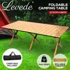 Levede Folding Camping Table Foldable Portable Picnic Outdoor Egg Roll BBQ Desk
