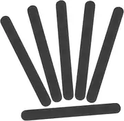 PACKOVE 6pcs Black Nail Care Files Portable Nail Buffing Tools for Natural Manicure Files for Home Salon Use Essential Filing Kit