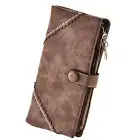 Women wallet Vegan Leather wallet for women Bifold Clutch Large Capacity Card Or