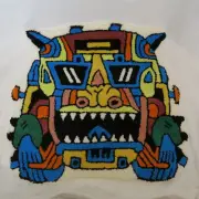 Brain Dead Rug x Gary Panter Small Tech Multicolor, 600mm x 400mm Cool Lion Head