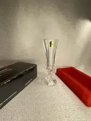 Vintage New Cristal D’ Arques France Lead Crystal Vase 7.6” Made In France