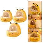 Cat Bed Semi Enclosed with Removable Cushion Pet Supplies Cozy Kennel Snooze Pet