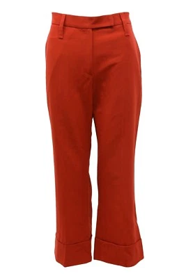 NWT$1345 Brunello Cucinelli Bright VWool Knit BellBottom Dress Pants 42/6US A181