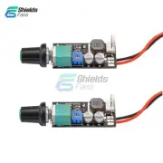 DC 5-12V 1A PWM Fan Speed Controller Board Rotary Switch Adjustable 2510-3P lot