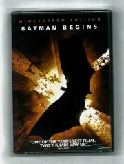 SEALED NEW DVD: BATMAN BEGINS, Christian Bale, Michael Caine, PG-13 W/S 2005