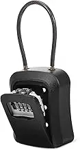 TEMPNAP Outdoor Key Lock Box Weather Resistant Key Storage Box with Combination Lock for Easy Installation