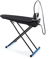 Vacuum and Blowing Ironing Board, Foldable and Space-Saving Black Ironing Table and with Wheels