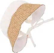 [Beavorty] Baby Hat Newborn Toddler Girls Sun Hat Daisy Pattern Lightweight and Breathable