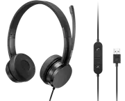 Lenovo USB-A Wired Stereo On-Ear Headset (with Control Box)