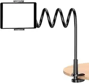 Phone Holder for Bed, Cell Phone Holder for Bed, Gooseneck Arm 360-Degree Adjustable Clamp Bracket for Treadmill Nightstand Pillow Kitchen