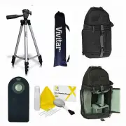 VIVITAR PHOTO 50" TRIPOD + BACKPACK REMOTE FOR Panasonic Lumix DMC-G7