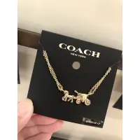 在飛比找蝦皮購物優惠-coach馬車系列-雙鍊項鍊（現貨）