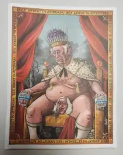 ANTI NWO ANTI MONARCHY ANTI King Charles III Coronation STICKERS
