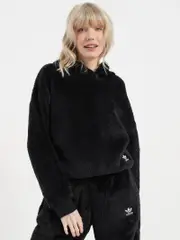 adidas Womens Essentials+ Black Hoodie