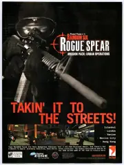 Print Ad 2000 Tom Clancy's Rainbow Six Rogue Spear Urban Original Promo Poster