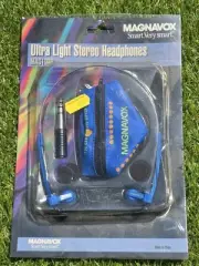 Vintage Magnavox Ultra Light Stero Headphones Mag1030 New (Foams Are Not Good)