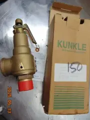 Kunkle 6010GFM01-KM Pressure Relief Safety Valve Brass 1-1/4" NPT Set @ 150 psi
