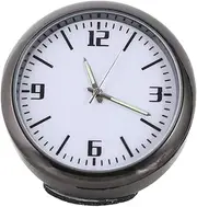 Car Clock Car Accessory Car Decoration Home Desk Clock Mini Clock for Car Pocket Watch Digital Watch Mini Dashboard Clock Electric Kit Auto Accessory Car Stick on Clock Abs White