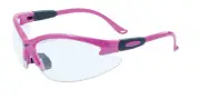 Pink Cougar Bi-Focal Safety Glasses, Clear Lenses - ANSI Z87+