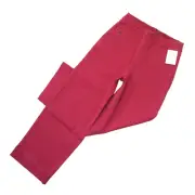NWT SPANX 20312R Stretch Twill Cropped Wide Leg in Wild Rose Khaki Pants M